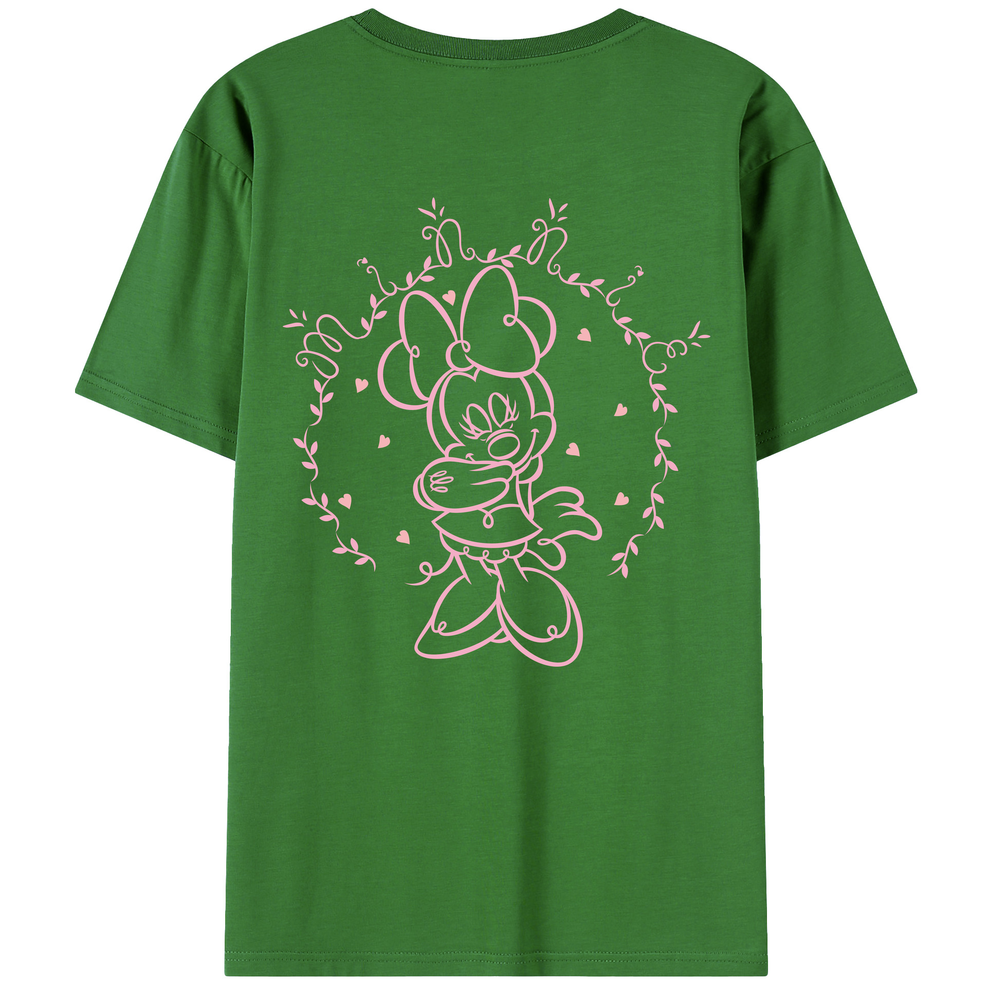 （画像用） ミッキーマウス Mickey Mouse レディース半袖Tシャツ(バックプリント)